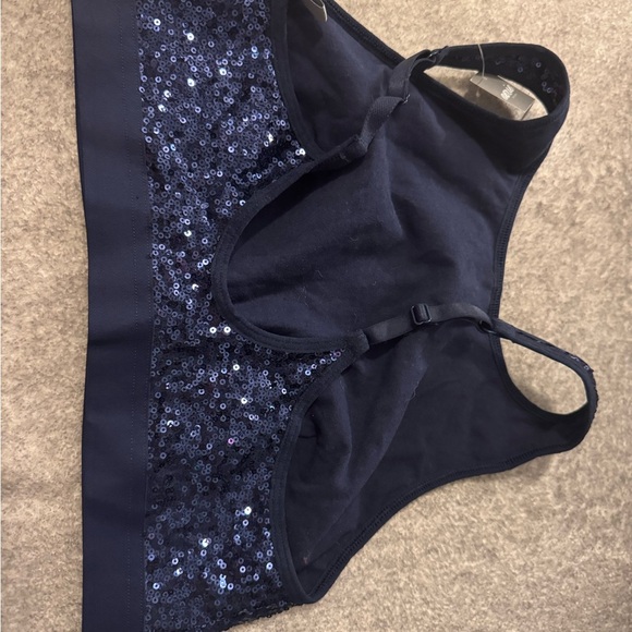 NWT Aerie Midnight Blue Large Sequin Bralette - Picture 2 of 4